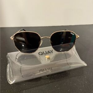 Quay Australia Brown and Gold Sunglasses